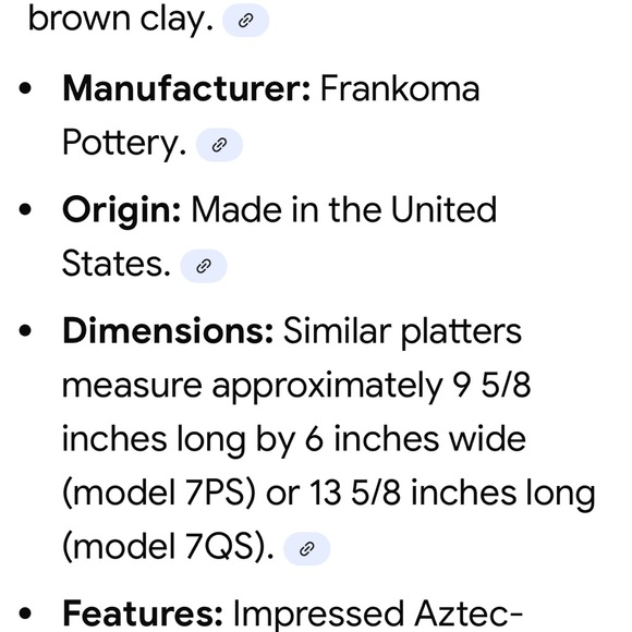 Vintage Frankoma Tan and Brown Ceramic Tray - Picture 5 of 5